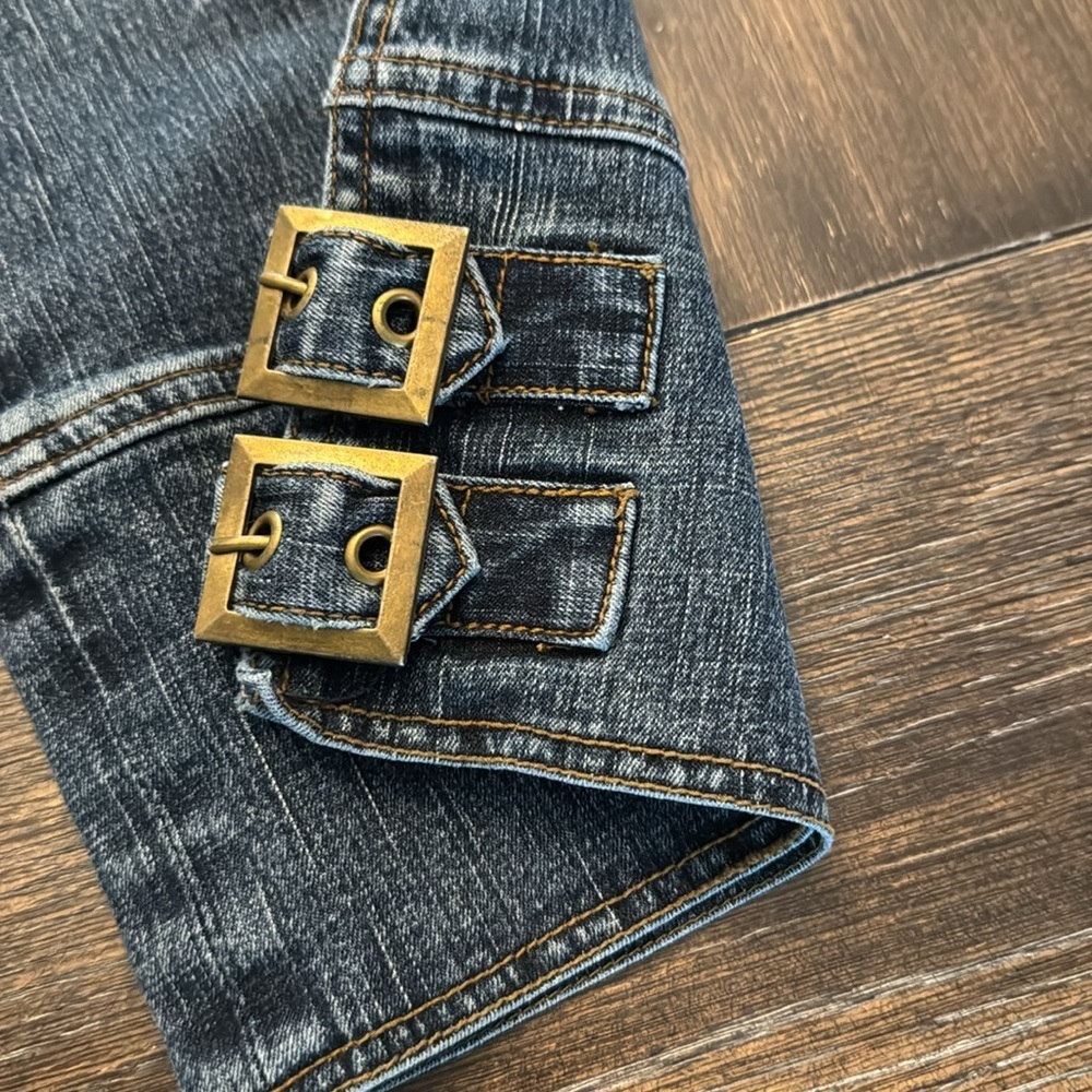 BLUE ASPHALT BLUE DENIM CROPPED  JEANS SIZE 9 - Picture 6 of 6